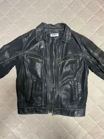 블랙 가죽 자켓 L 사이즈