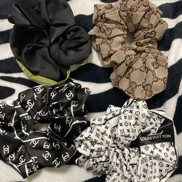 헤어 스크런치 세트 4점