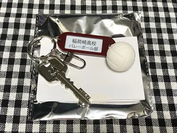 하이큐!! 트레이딩 고교명 포함 열쇠 참 키링 이나리자키 고교