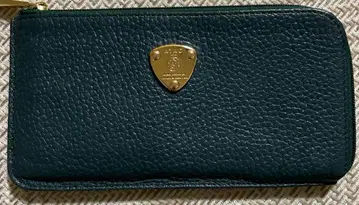 ATAO 다크 그린 가죽 장지갑