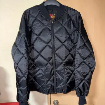 GAME 스포츠 퀼팅 자켓 블랙