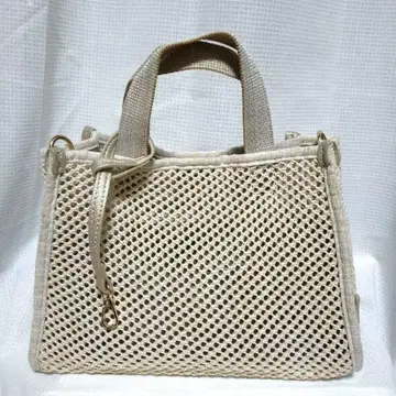 새상품급 메쉬 2way 숄더백 골드