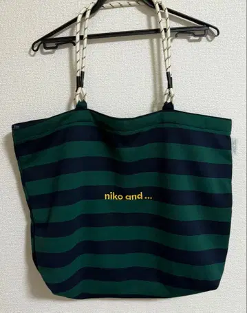 niko and - 스트라이프 토트백