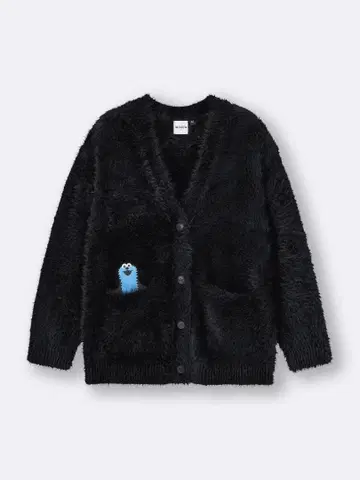 택 포함 새상품 GU 퍼펫 순순 콜라보 가디건 M