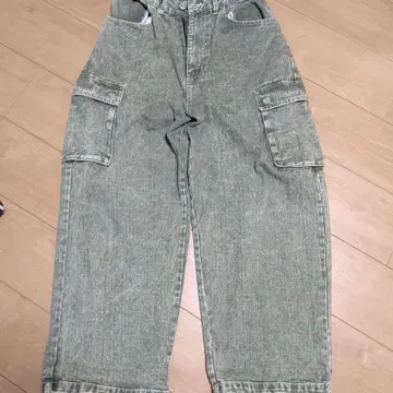 VISION STREET WEAR 카고 팬츠 올리브 그린