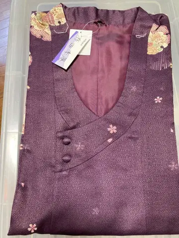 일본 의류 코트 보라색 폴리에스테르