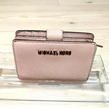새상품급 MICHAEL KORS 핑크 접이식 지갑 네고 불가
