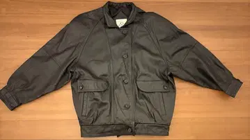 구제 의류 가죽 자켓 박스 실루엣 짧은 기장 천연 가죽 리얼 가죽