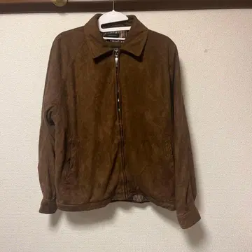 claiborne 스웨이드 마감 브라운 점퍼 사이즈 1