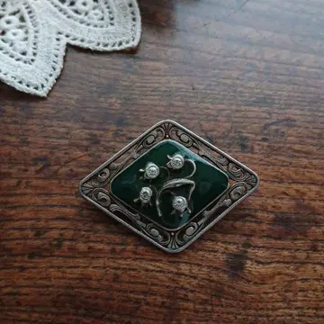 빈티지 캐서린 포페스코 브로치 꽃 프랑스