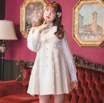 ROJITA 보타이 페더 원피스