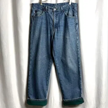 멕시코제 L.L.Bean 더블 페이스 안감 플리스 데님 팬츠