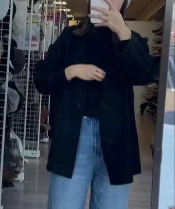 빈티지 스웨이드 자켓 구제 의류 블랙