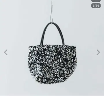 [ 새상품급 ] RODESKO 체인 달린 스팽글 백