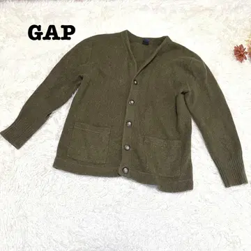 s.2003 [갭] 남성용 니트 가디건 울100% 카키