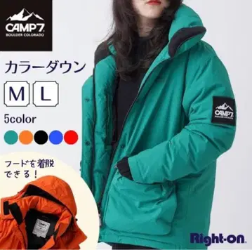 CAMP7 그린 다운 자켓 M