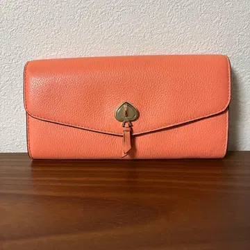 가죽 핑크 장지갑 케이트 스페이드