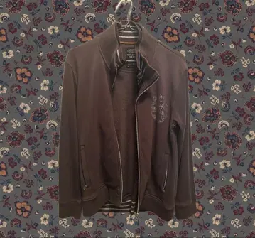 브라운 더블 집업 저지