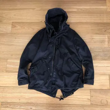 AND A 앤드에이 다운 라이너 포함 모즈 코트 네이비