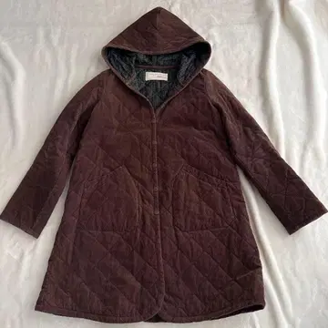 네이비 코듀로이 코트