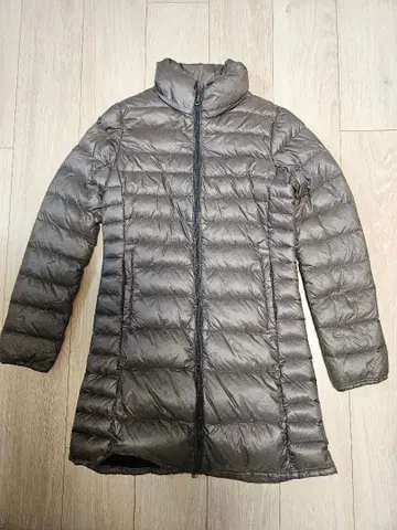 롱 다운 자켓 다크 브라운