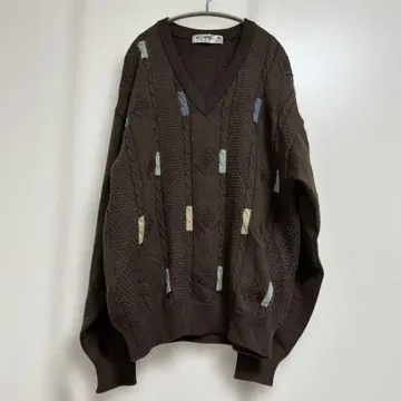 일본제 GLENMORG Japana 브라운 니트 스웨터 빈티지