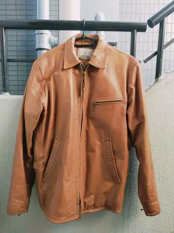 AVIREX 가죽 싱글 라이더 자켓