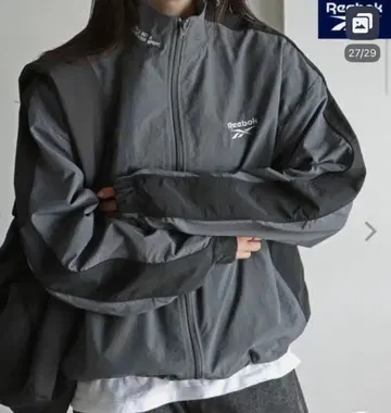 블루종 점퍼 Reebok 리복 나일론 자켓