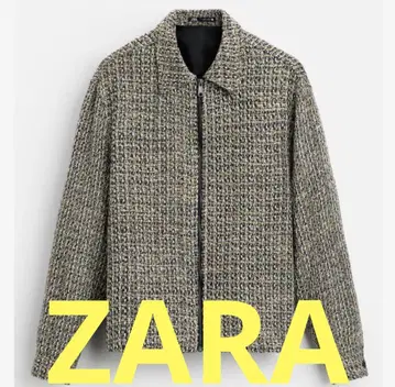 지퍼 달린 텍스처 소재 자켓 XL