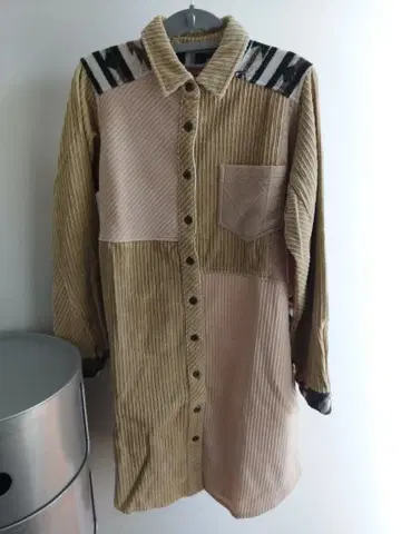 티티카카 자켓 프론트 오픈 롱 셔츠 원피스