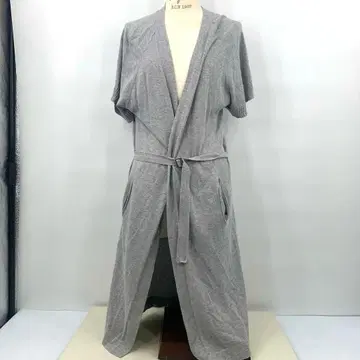 CIVIDINI 사이즈 표기 [ 40 ] 반팔 롱 가디건 그레이