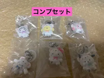 산리오 메지루시 액세서리 복슬복슬 스노우 플로키 컴프 세트