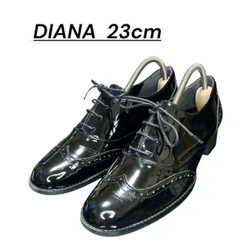 DIANA 다이애나 윙팁 에나멜 블랙 23cm