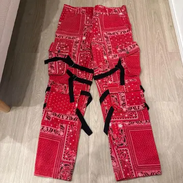 ROGIC 반다나 패턴 레드 팬츠 TYPE I-8