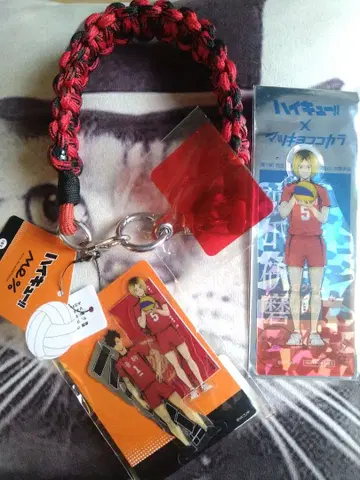 하이큐 스티커 세트 모바일 스트랩 코즈메 켄마 쿠로오 테츠로