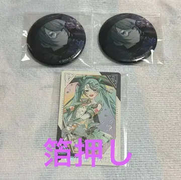 프로세카 하츠네 미쿠 그리 캔뱃지 감사제 금박 5b 캔뱃지