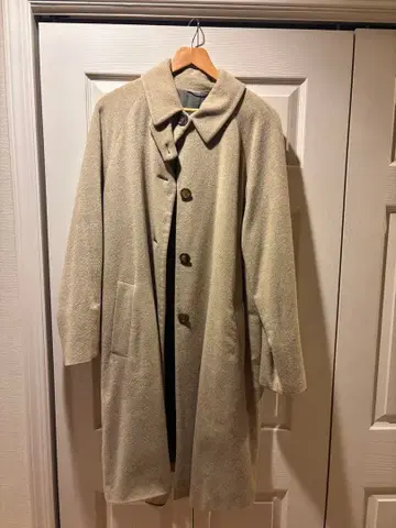 질샌더 베이지 피코트 100% 캐시미어