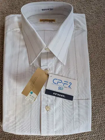 Golden Arrow CP-F2 화이트 스트라이프 와이셔츠