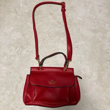 가죽 빨간색 핸드백