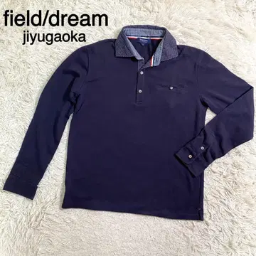 field/dream 지유가오카 네이비 컬러 긴팔 피케 셔츠