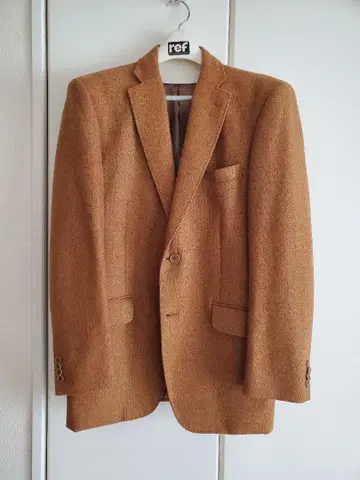 캐시미어 혼방 울 트위드 자켓 L 사이즈 MITSUMINE 이탈리아 원단