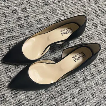 블랙 스틸레토 펌프스 약 5cm 힐