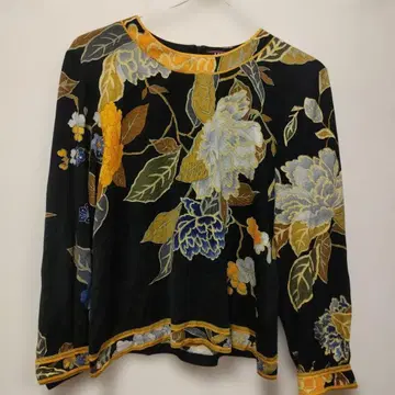 i13 레오나르 LEONARD 긴팔 티셔츠 상의 M 실크 혼방