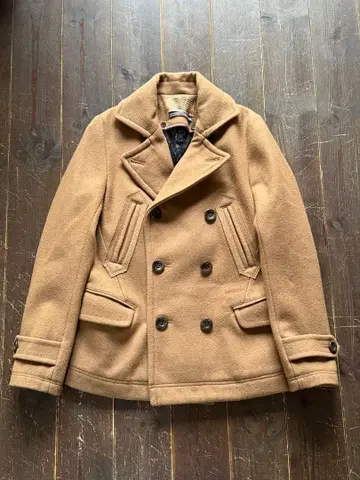 미사용 새상품 나노 유니버스 nano universe 피 코트 카멜 36