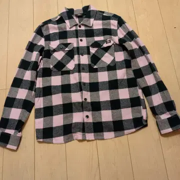 [ Dickies 디키즈 ] 긴팔 체크 플란넬 셔츠 남성용 L 사이즈