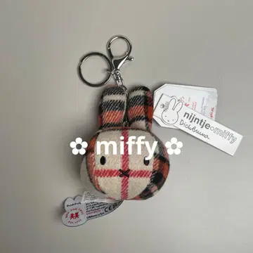 [ 택 포함 미사용 새상품 ] 미피 체크 참 키링