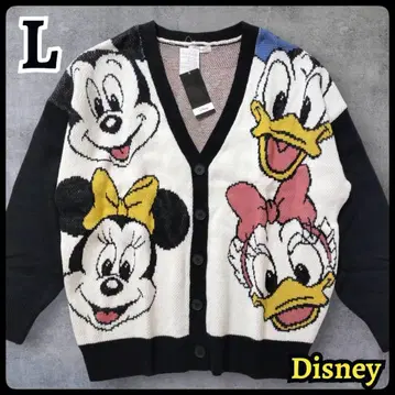 [ 새상품 ] 디즈니 가디건 미키 미니 도날드 데이지 L 사이즈