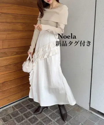 [택 포함 새상품] Noela*프릴 도킹 원피스