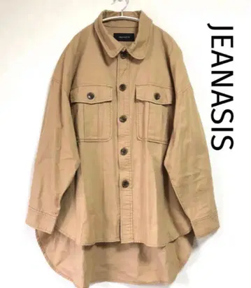 JEANASIS 지나시스 BIG 오버 셔츠 자켓 베이지 F