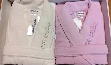 [ 새상품 ] marie claire 페어 목욕 가운